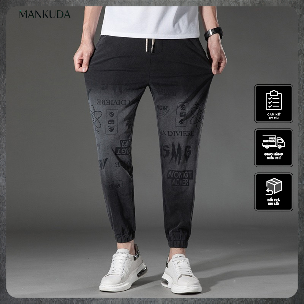 Quần Jogger nam SMG cao cấp, quần thể thao nam loang chất giả bò Heatech co giãn mềm mại, thời trang nam MANKUDA