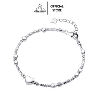 Vòng tay bạc Miuu Silver, lắc tay nữ dạng chuỗi Holoheart