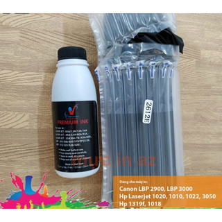 Combo hộp mực máy in canon 2900 và chai mực nạp , có lổ đổ mực và xả thải | mực in 12a/303/fx9