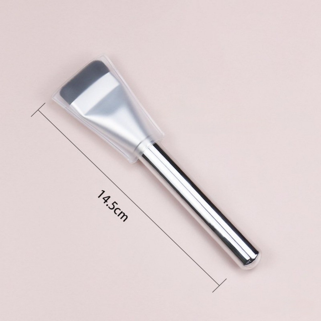 Cọ Đánh Phấn Tán Nền Màu Bạc Foundation Brush Hình Vuông Che Khuyết Điểm Dành Cho Makeup Trang Điểm