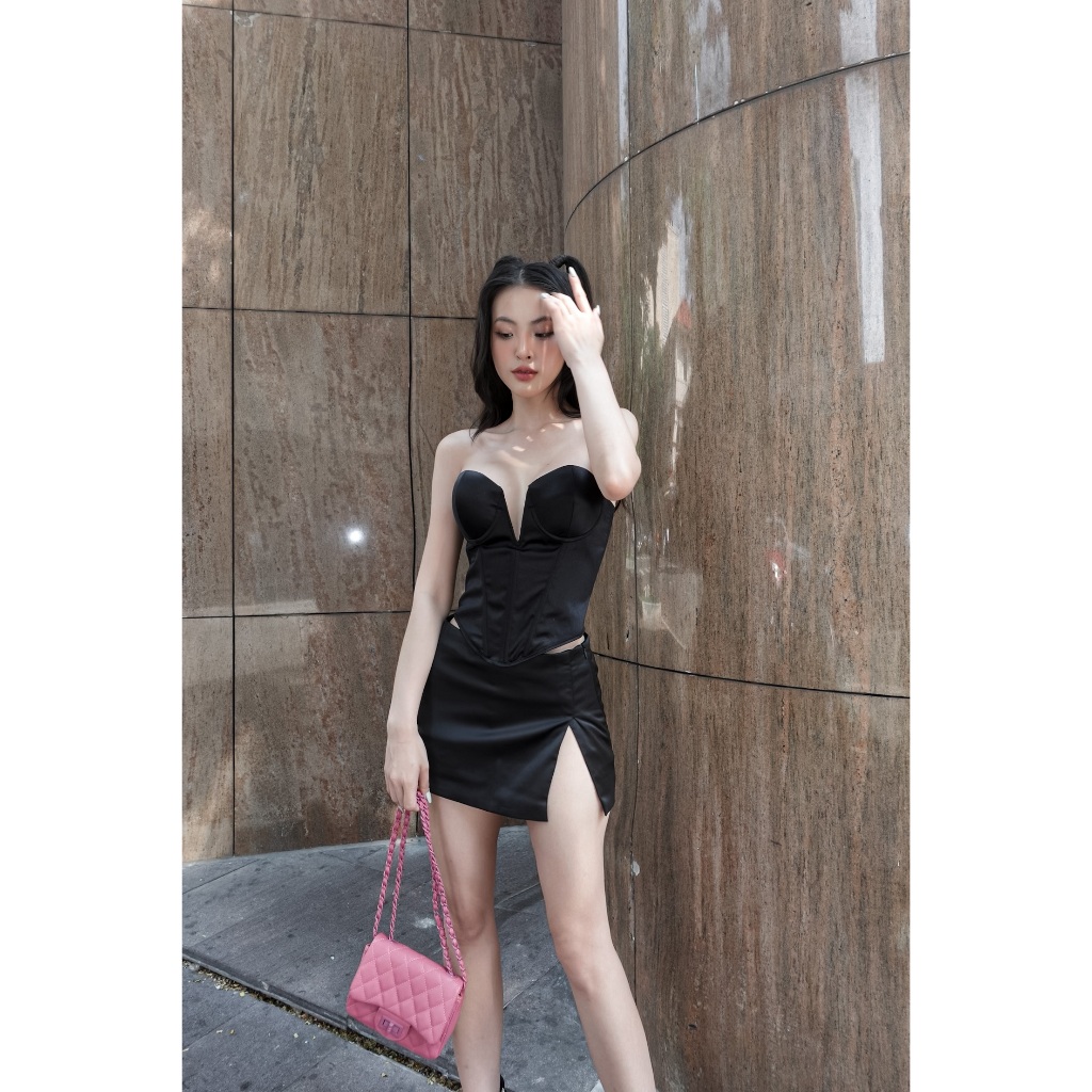 Tipblu - Áo Corset Gọng V Dáng Dài Magnolia