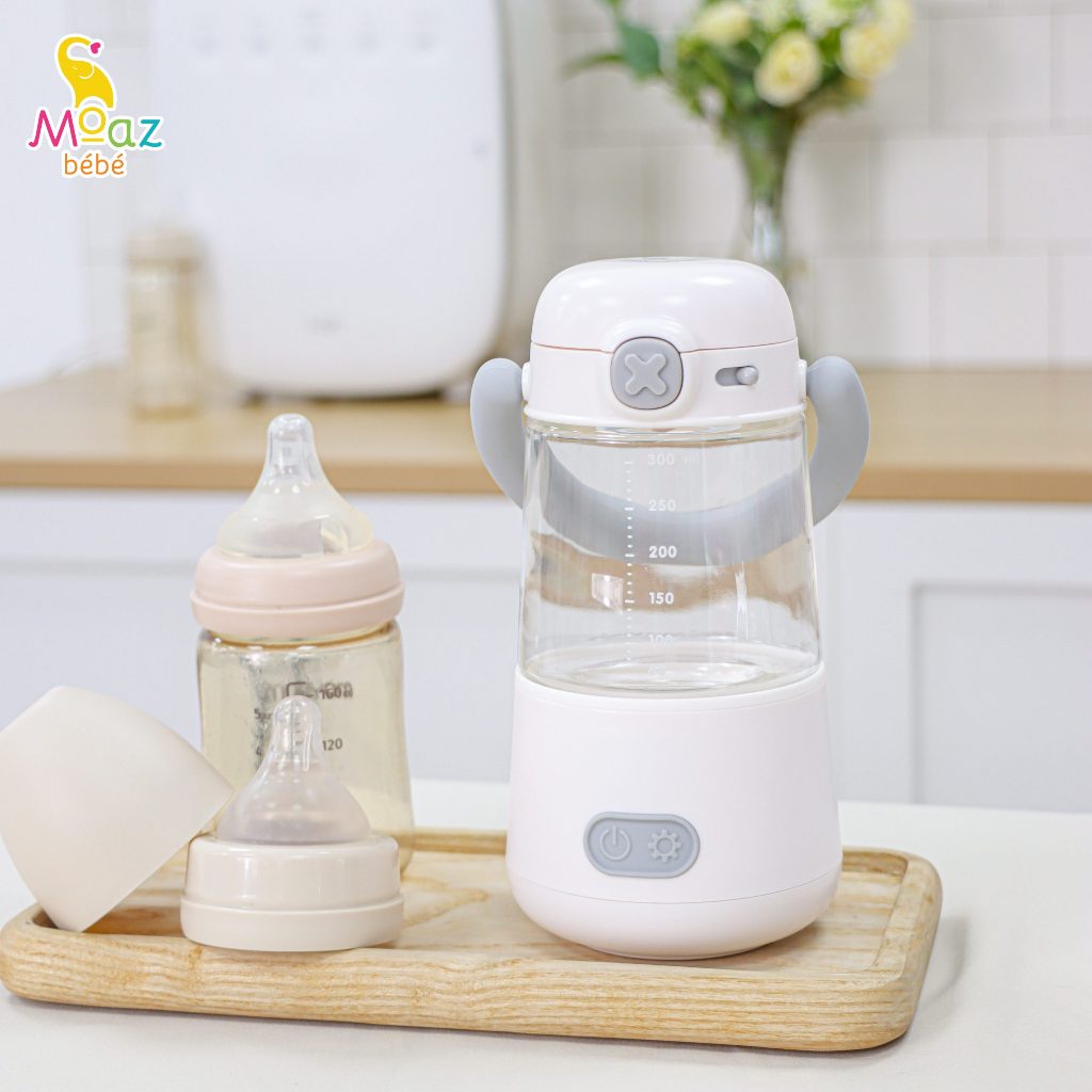 Máy hâm sữa di động MoazBéBé MB069, tiện lợi cho mẹ mang đi du lịch cho bé