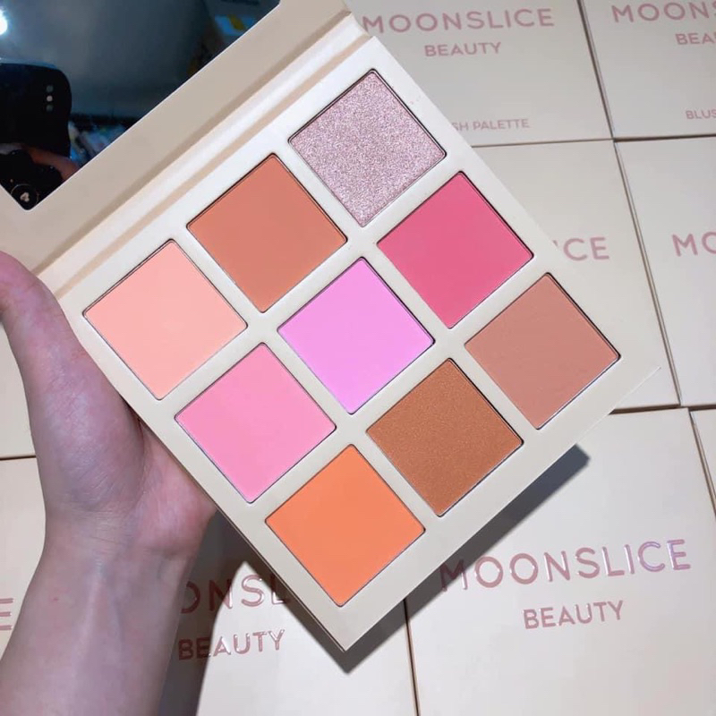 Bảng má hồng Moonslice 4 ô phấn lớn màu hồng, đào cực xinh