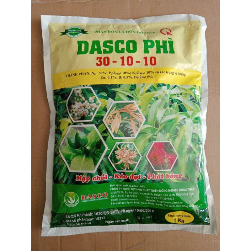 Phân bón lá NPK 30-10-10 gói 1kg