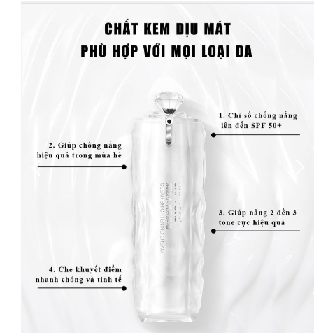 UNNY GIRL kem chống nắng nâng tông - Kem UNNY GIRL 3 in 1 giúp chống nắng, nâng tông da, che khuyết điểm hiệu quả