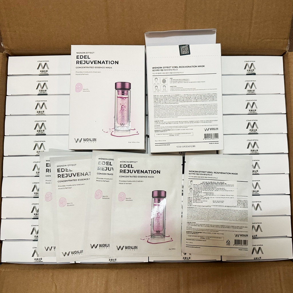 Mặt Nạ Wonjin Hàn Quốc Effect Edel Rejuvenation  Concentrated Essence Mask 30ml Trẻ Hóa Nâng Cơ Tái Tạo Da