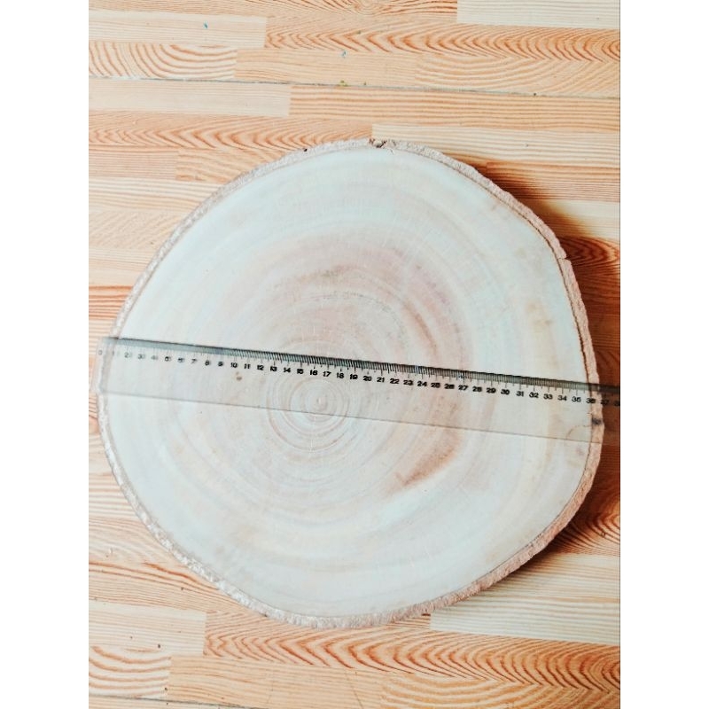 Lát gỗ trơn Decor đk 34-36cm dày 3cm