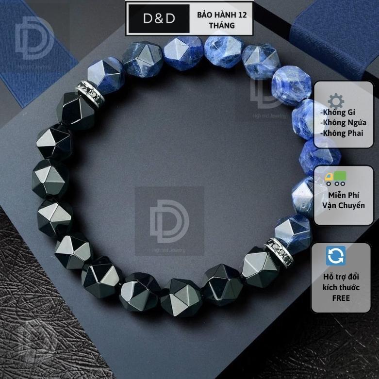 Trang sức nam nữ Lắc Tay D&D LT17 Chất Liệu đá thiên nhiên freesize, không lo phai màu và gây ngứa 2023