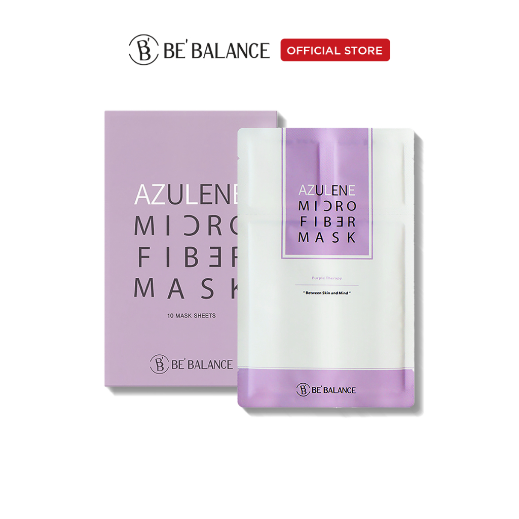 Mặt nạ AZULENE Micro Fiber Mask Be'Balance 3in1 (1 hộp/10miếng)