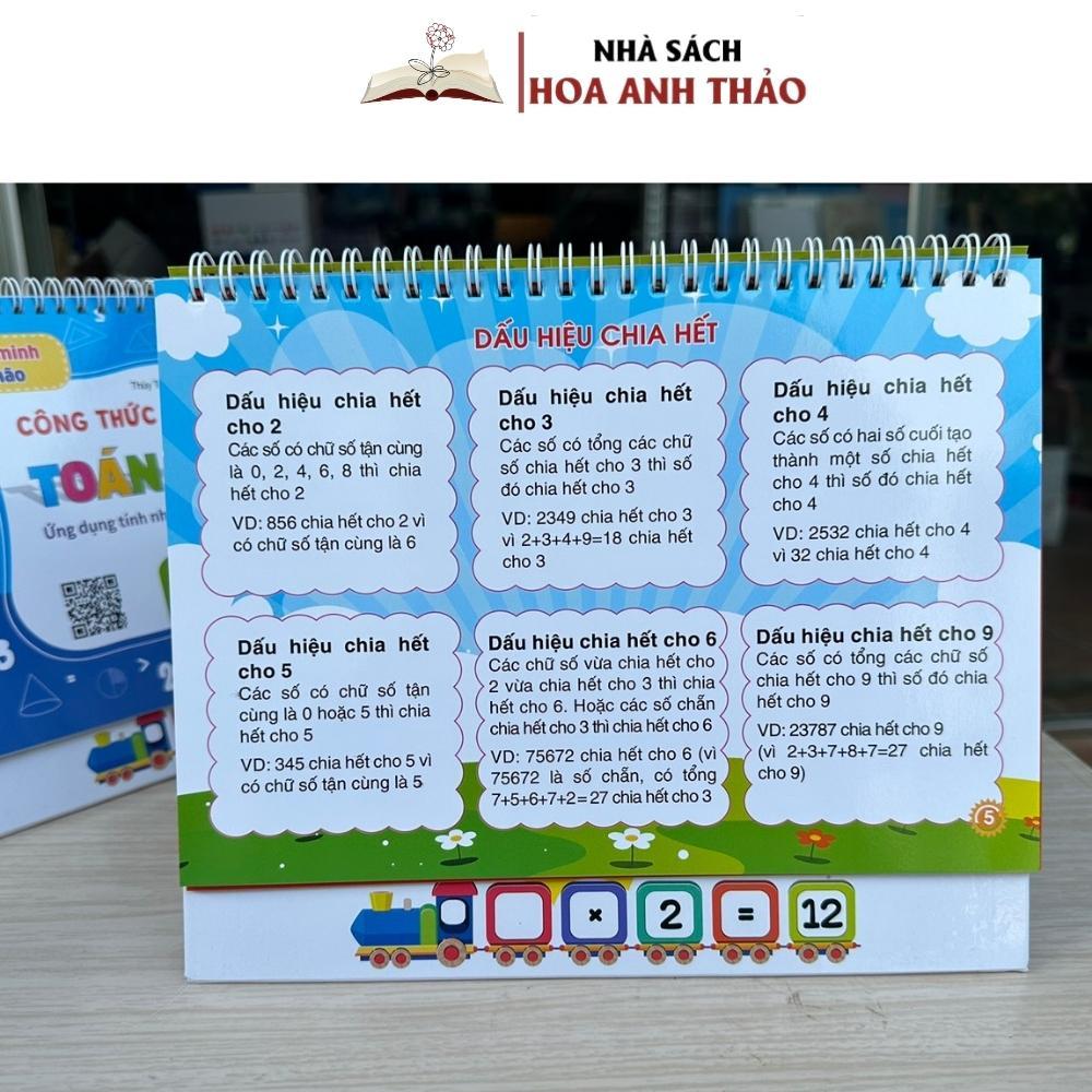 Sách - Bộ Lịch Công Thức Toán Làm Văn Tiếng Anh Dành Cho Học Sinh Tiểu Học