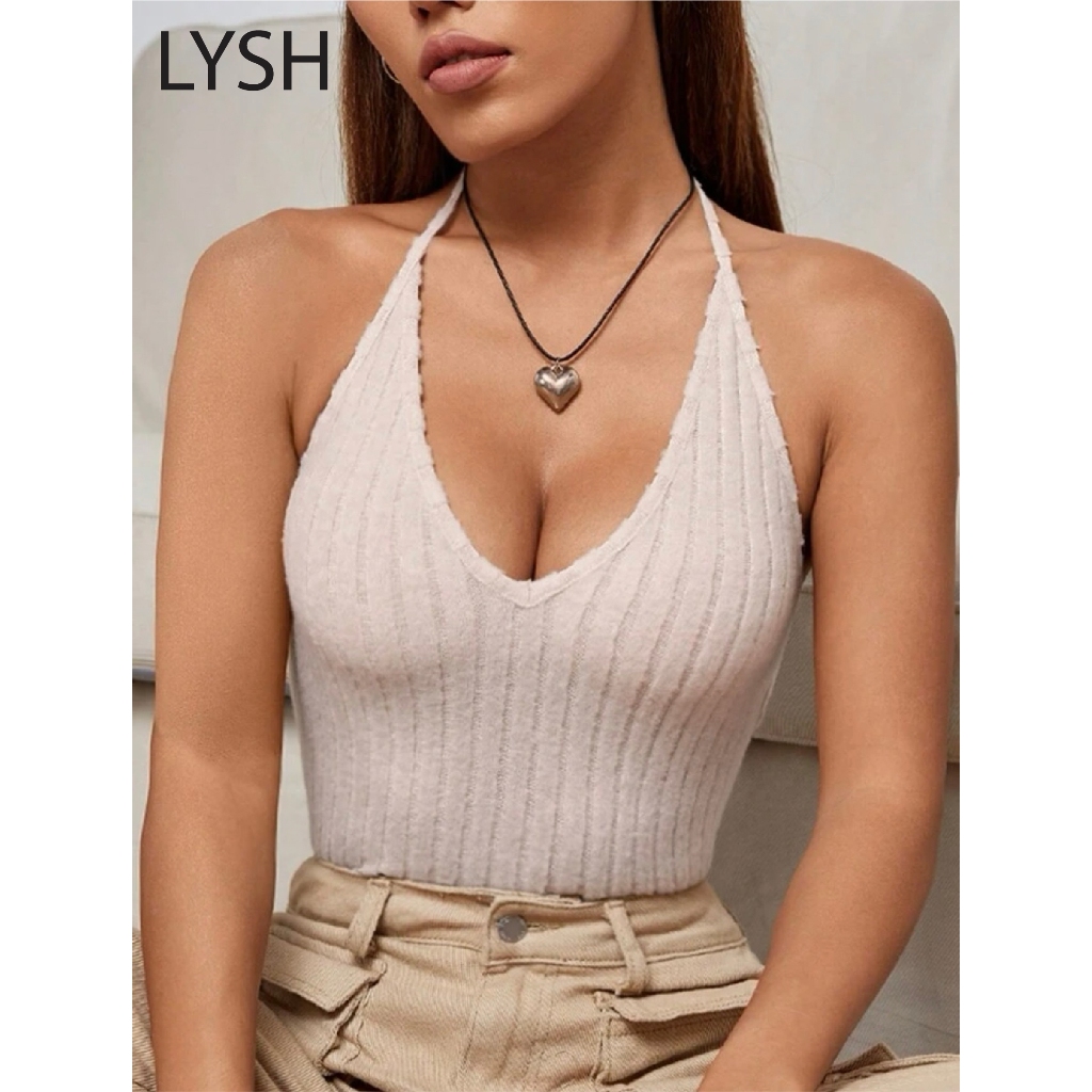 Áo liền thân LYSH (LYSH bodysuit) quây cổ yếm buộc dây (Be) | BigBuy360 - bigbuy360.vn