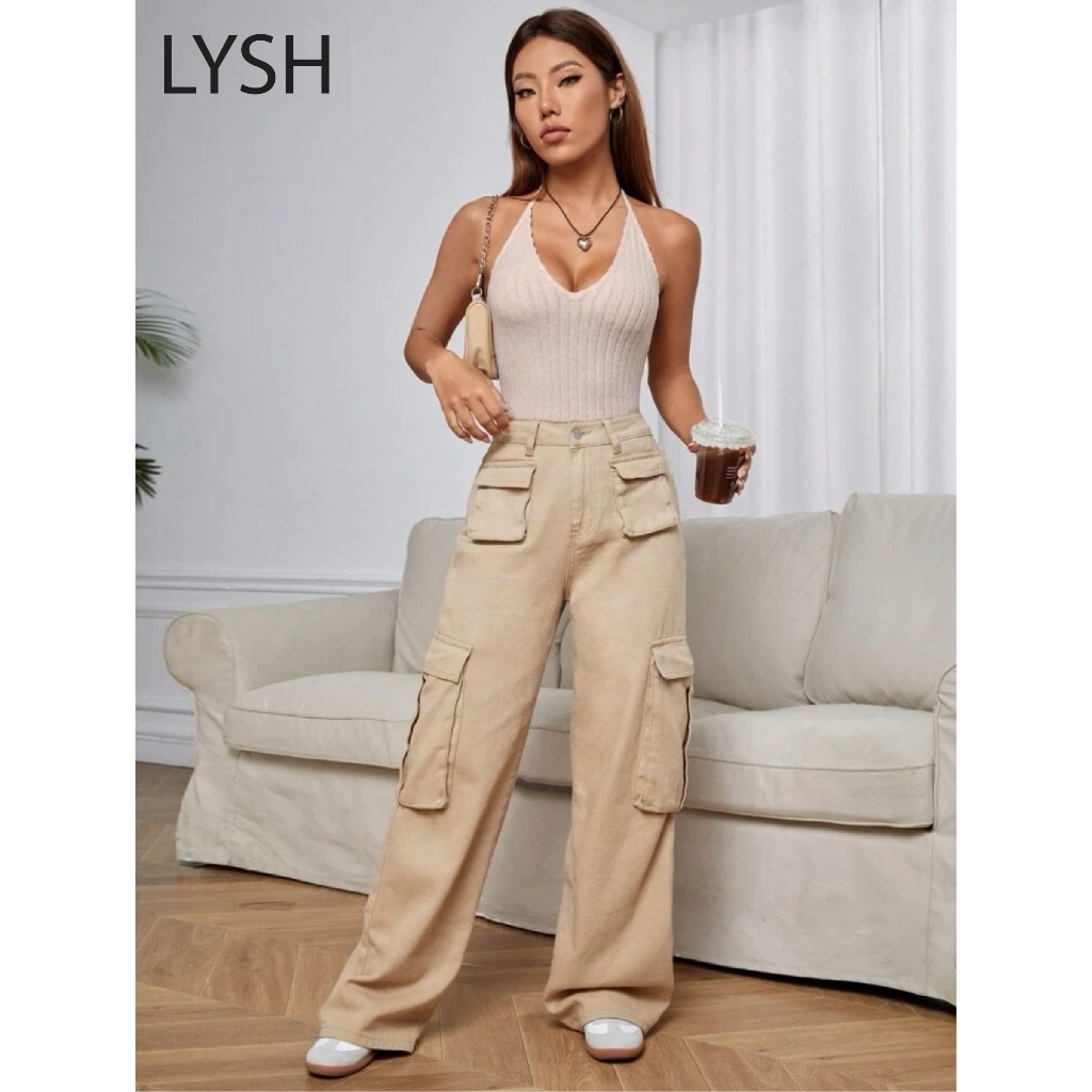 Áo liền thân LYSH (LYSH bodysuit) quây cổ yếm buộc dây (Be) | BigBuy360 - bigbuy360.vn