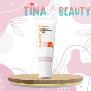 Kem chống nắng cnp tone up protection sun spf42+++ - tina beauty