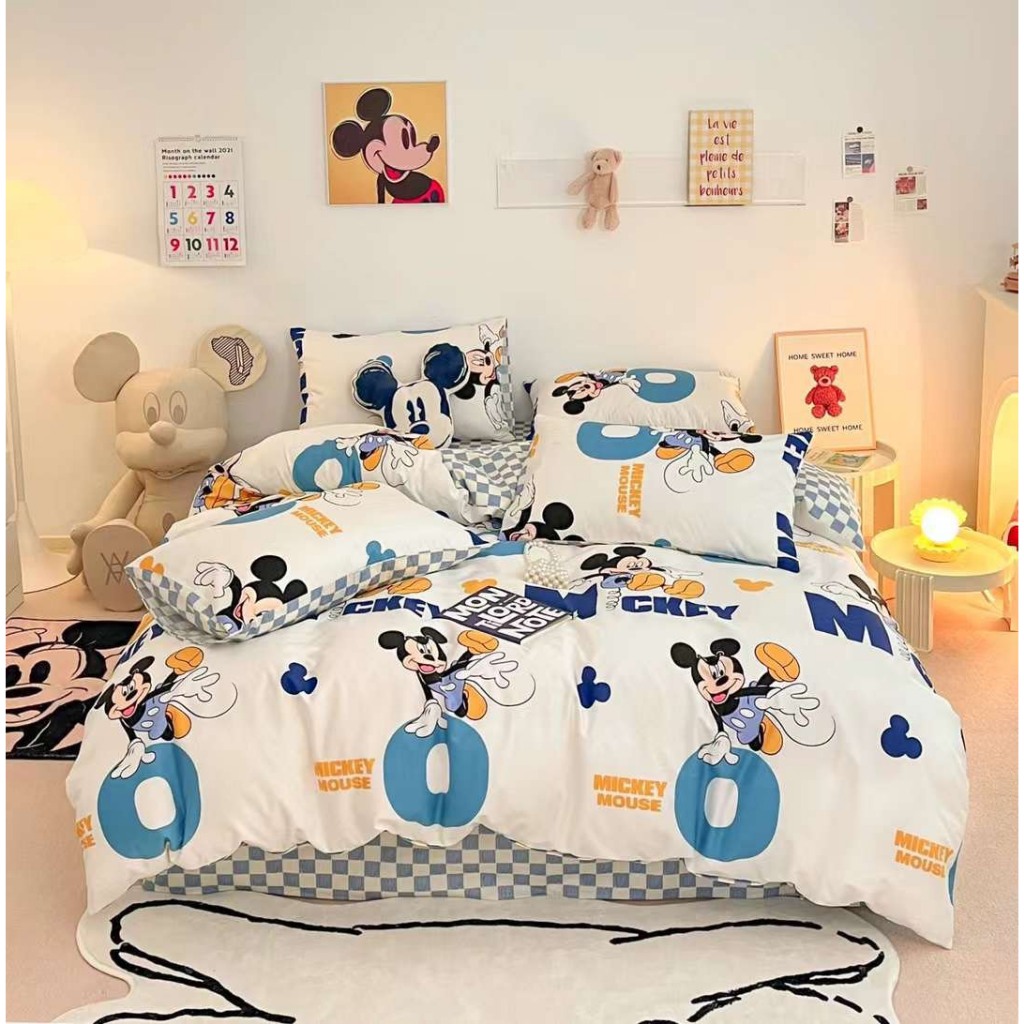 7 mẫu bộ chăn ga gối ga giường cotton living mẫu Mickey nhập khẩu Hàn Quốc mới nhất - Ngân Khánh Bedding Chăn Ga