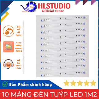 Bộ 10 máng đèn tuýp led 1m2 giá tốt chất lượng cao