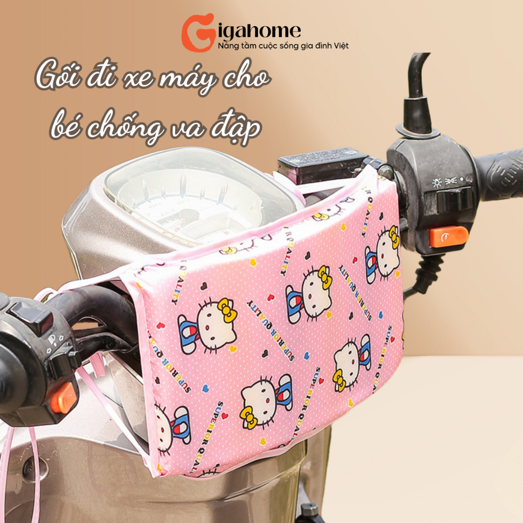 Gối Đi Xe Máy GIGAHOMEVN Cho Bé Bảo Vệ An Toàn, Chống Đập Đầu, Hình Thú Độc Đáo 8697