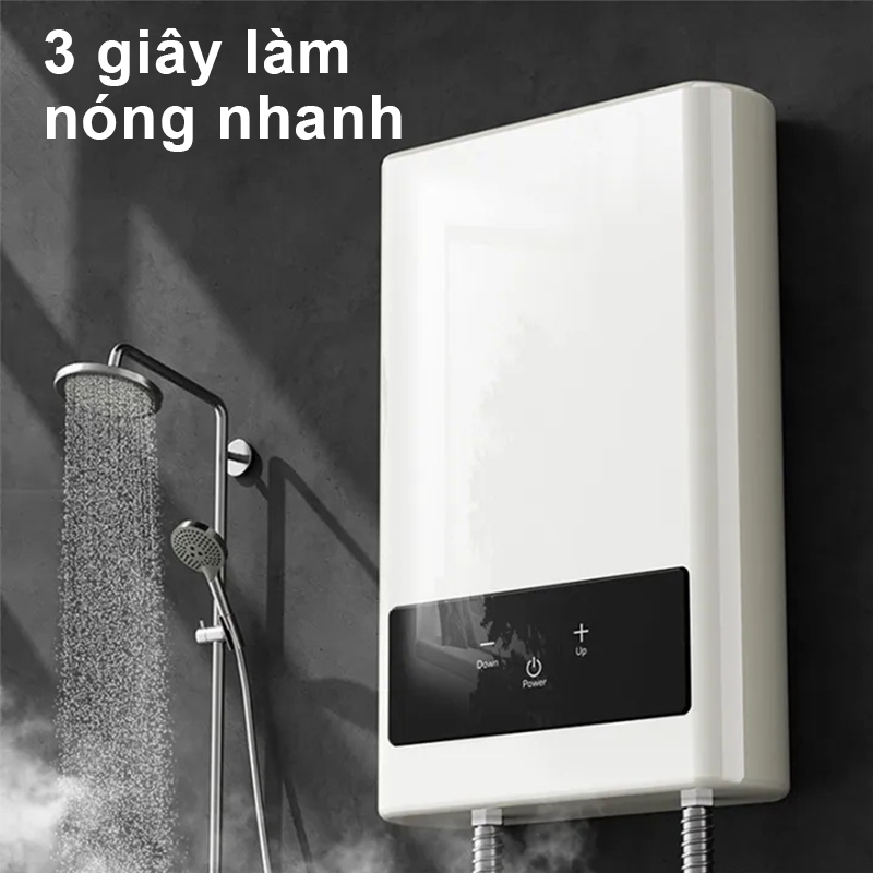 OOKAS máy nước nóng trực tiếp Máy nước nóng điện Màn Hình Cảm Ứng LCD- Tặng kèm vòi sen Máy làm nóng nước trực tiếp
