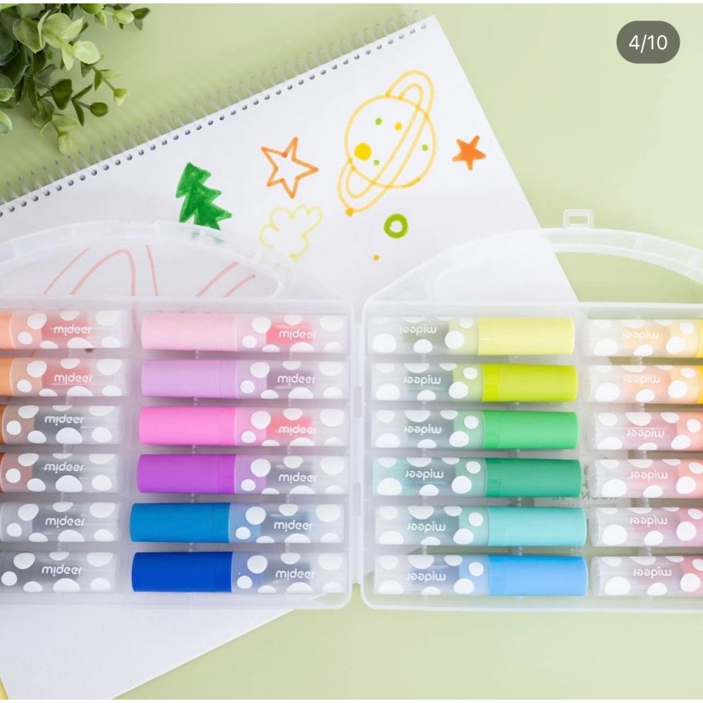 Bút màu dạ nước Mideer Round-tip Washable Marker