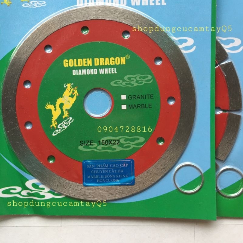 LƯỠI CẮT GẠCH, ĐÁ HOA CƯƠNG, BÊ TÔNG RỒNG ĐỎ 150MM