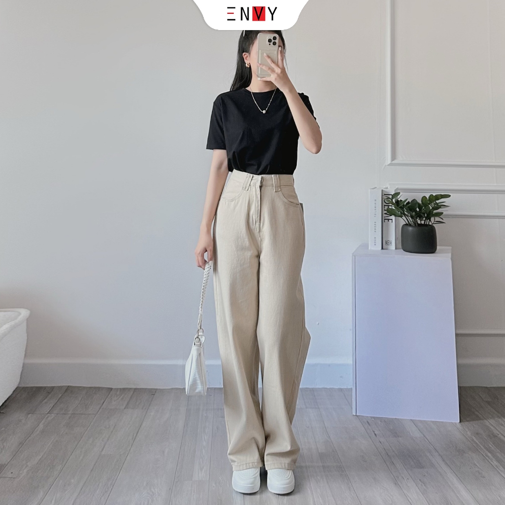 Quần Kaki Ống Suông (Dài 100cm) ENVY J85 Tôn Dáng