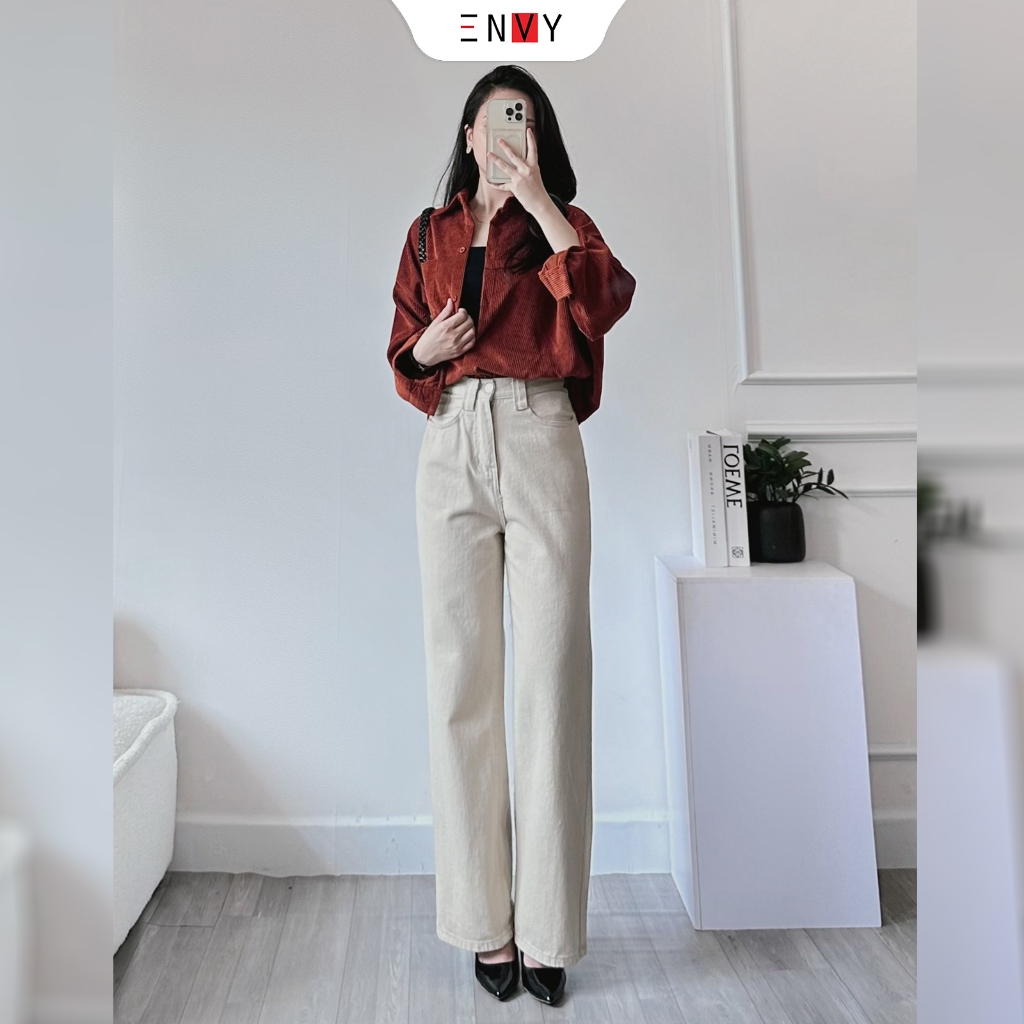 Quần Kaki Ống Suông (Dài 100cm) ENVY J85 Tôn Dáng