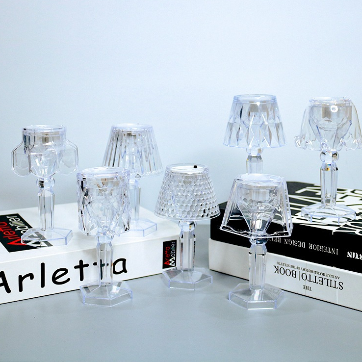 Đèn led pha lê mini trang trí, decor phòng siêu xinh