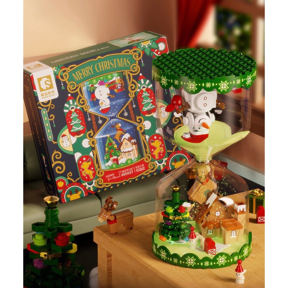 Đồ Chơi Lắp Ráp Kiểu Lego Noel Đồng Hồ Cát - Hourglass Christmas