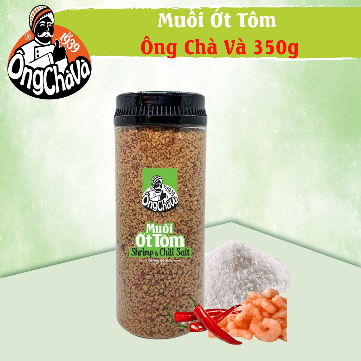 Muối Ớt Tôm Ông Chà Và 350g (Shrimp Chilli Salt Ong Cha Va) - Muối Tôm