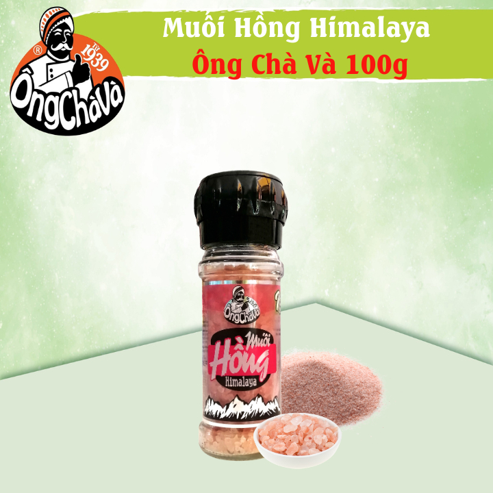 Muối Hồng Himalaya Ông Chà Và 100g Cối Xay (Himalaya Pink Salt)