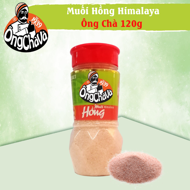 Hũ Muối Hồng Himalaya Ông Chà Và 120g (Himalayan Pink Salt)