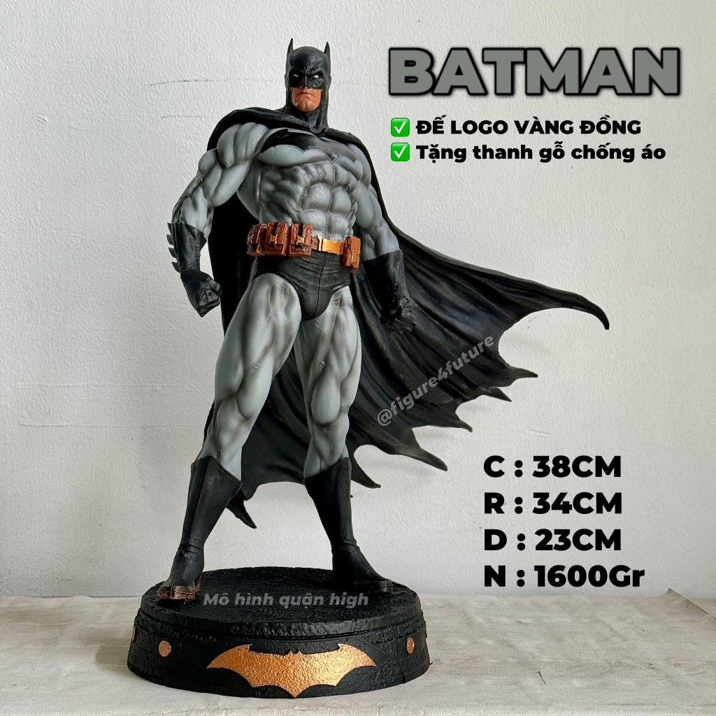 Mô hình Batman Bruce Wayne cao 38CM cực đẹp - mô hình người dơi 2023 pvc GK - Batman  DC comics
