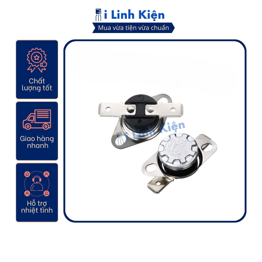 Rơ le nhiệt , Relay KSD301 10A 250V thường đóng từ 40-110 độ.