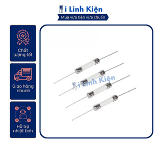 Cầu chì bếp từ 10A/15A/20A 5x20mm chân hàn mạch thủy tinh, sứ Ilinhkien