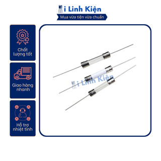 Cầu chì bếp từ 10A/15A/20A 5x20mm chân hàn mạch thủy tinh, sứ Ilinhkien