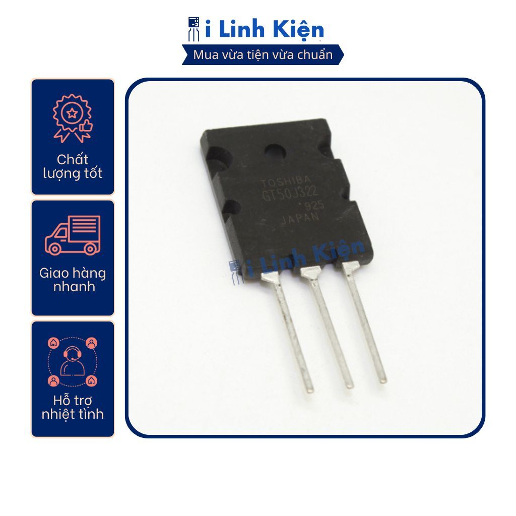 IGBT bếp từ GT50J322 50A 600V tháo máy nguyên bản.