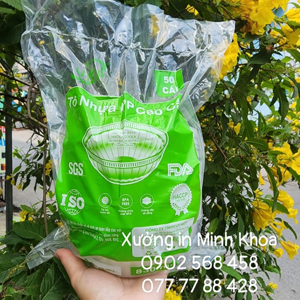 Thanh lý 100 tô nhựa 830ml tô nhựa trong