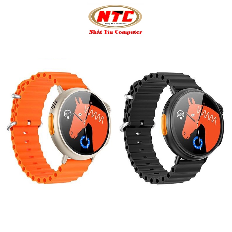 Đồng hồ thông minh smart watch Hoco Y18 chuyên thể thao - mặt đồng hồ to/ chống nước IP68/ cảm ứng/ đa chức năng (2 màu)