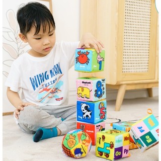 ĐỒ CHƠI HÌNH KHỐI HỌC GIÁO DỤC LÀM QUEN CON VẬT ĐỒ VẬT BẰNG TIÊNG ANH