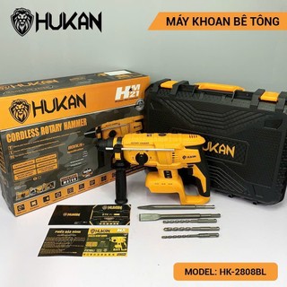 Thân máy khoan bê tông ba chức năng hukan body hk 2808bl, tặng kèm 3 mũi khoan, 2 mũi đục
