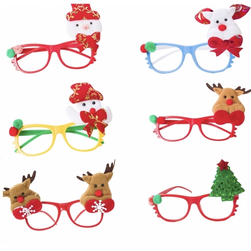 Kính Noel Cho Bé Giáng Sinh Siêu Cute Đáng Yêu Memocshop Kính Giáng Sinh, Kính Ông Già Noel Quà Tặng Bé