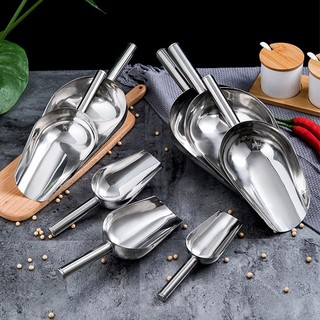 Dụng cụ xúc đá , xẻng xúc đá, thực phẩm, gạo chất liệu inox không gỉ kích thước size M