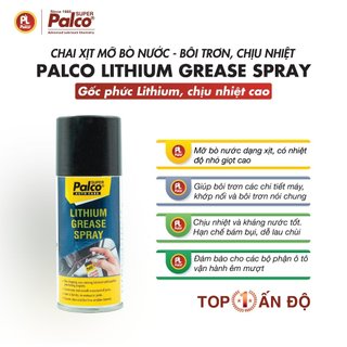 Mỡ bò nước chịu nhiệt palco lithium spray 150ml nhập khẩu ấn độ, dạng xịt