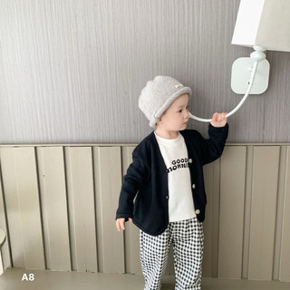 Áo Cardigan đen cho bé trai và bé gái