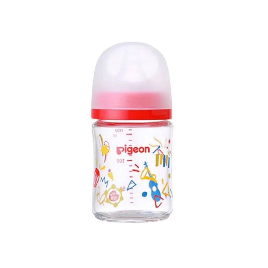Bình sữa Pigeon thủy tinh nội địa Nhật thế hệ 3 mới - đủ size 160ml/240ml