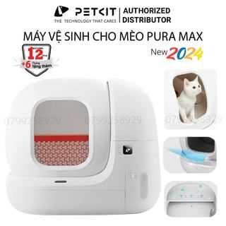  Nhà Vệ Sinh Cho Mèo Tự Động, Máy Dọn Phân Mèo Petkit Pura Max Bản Mới 2024