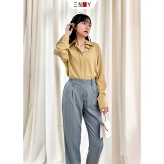 Áo sơ mi công sở nữ đẹp ENVY S196 lụa mango