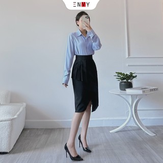 Áo sơ mi công sở nữ đẹp ENVY S196 lụa mango