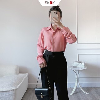 Áo sơ mi công sở nữ đẹp ENVY S196 lụa mango