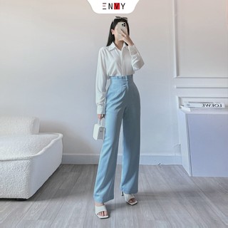 Áo sơ mi công sở nữ đẹp ENVY S196 lụa mango