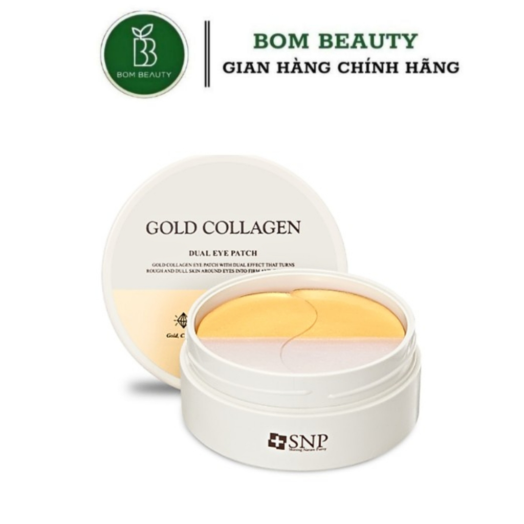 Miếng dưỡng da vùng mắt tinh chất vàng collagen - SNP GOLD COLLAGEN EYE PATCH 60ea